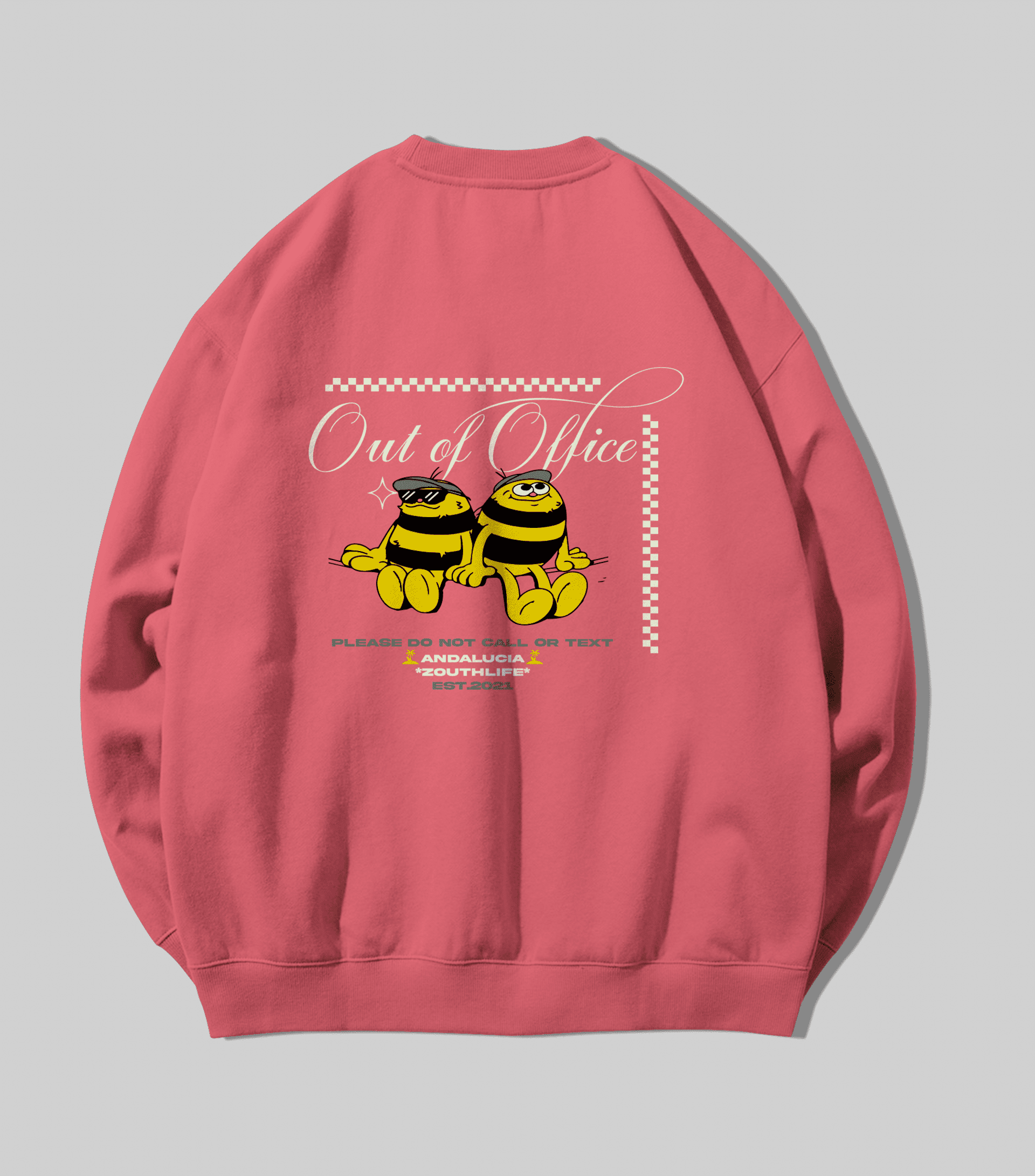 SUDADERA CREW BEE OUT OFFICE - 4