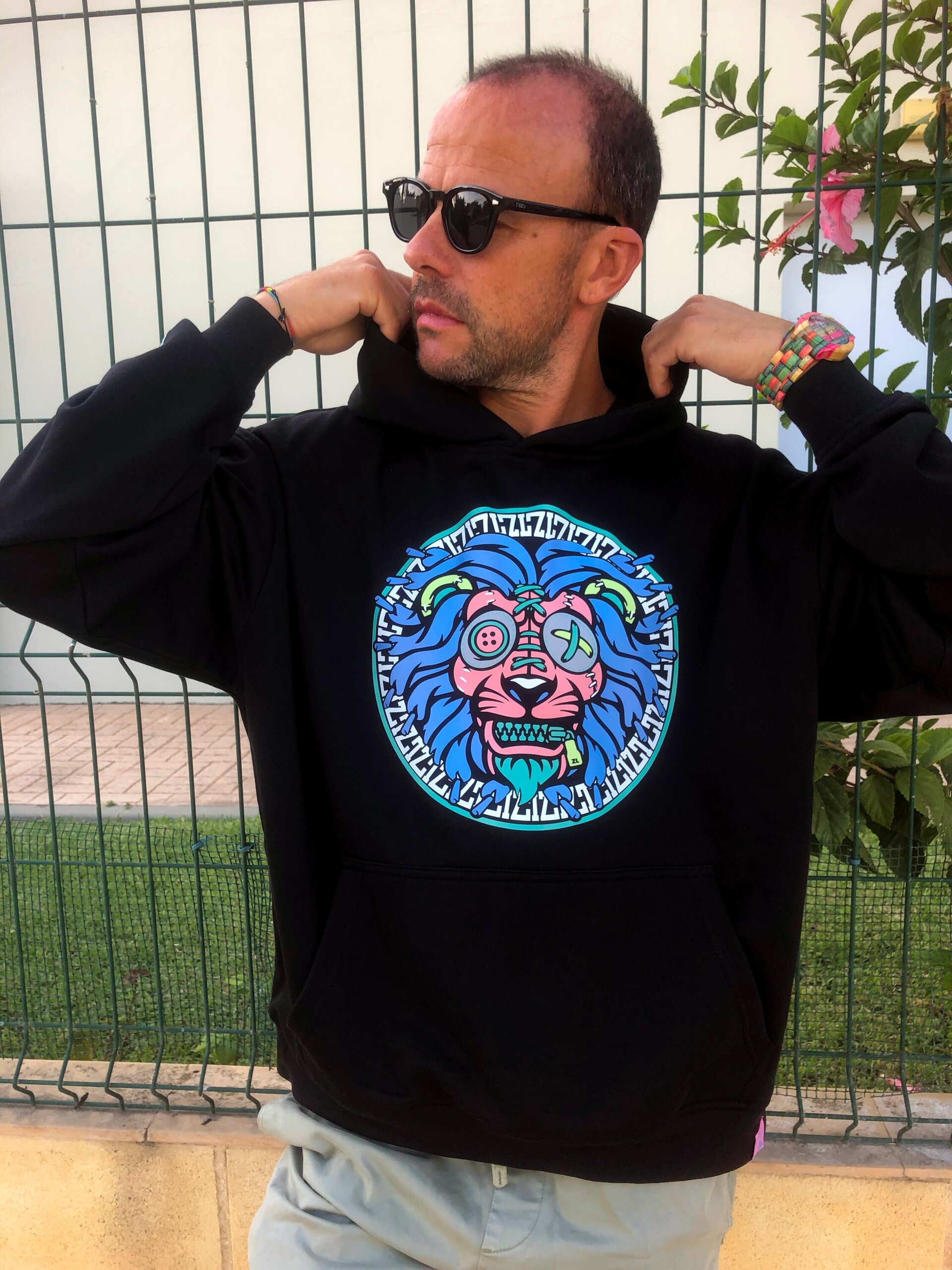 SUDADERA OVERSIZE RETRO LION - 2